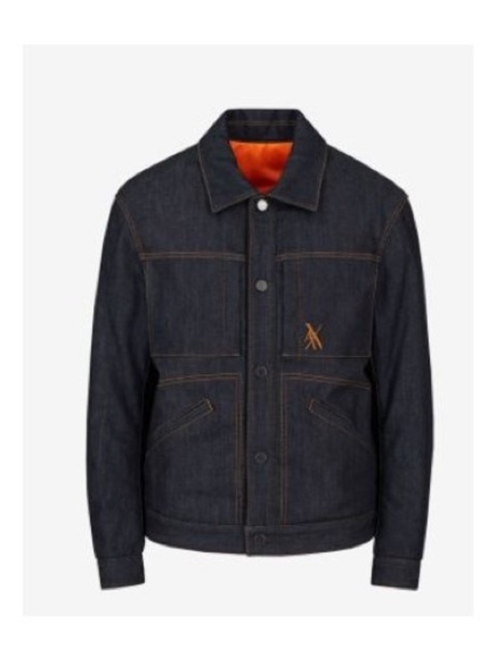 Armani Exchange Dark Indigo Jacket with Orange Lining